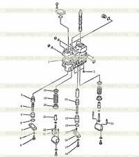 Подъем лезвия и клапан управления наклоном Подъем лезвия и клапан управления наклоном